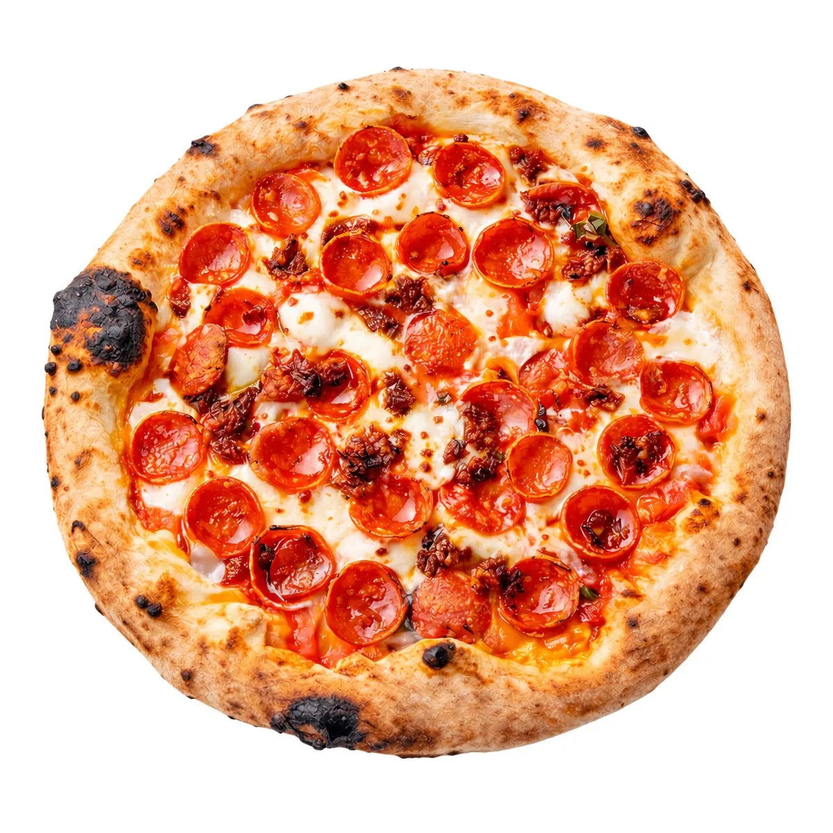 REDs Pizza pepperoni and bacon personal pizza